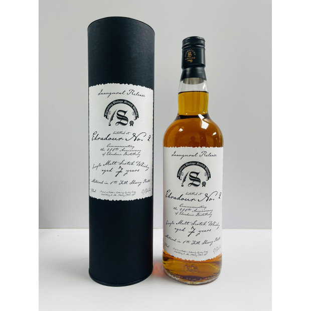 Edradour 7 Year Old 2018 1st Fill Sherry Butts Edradour No.2 Inaugural Release Signatory Vintage Highland Single Malt Scotch Whisky 70cl 57.1%